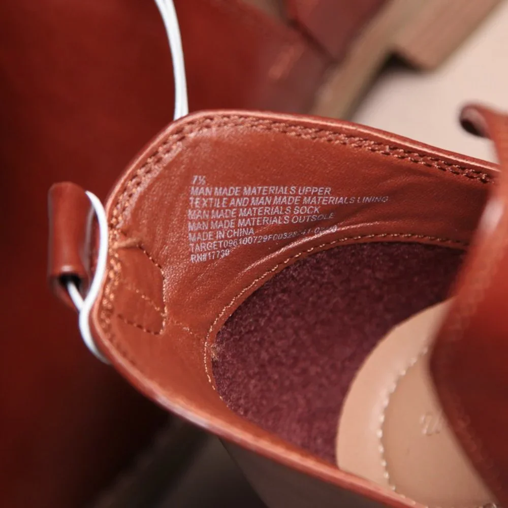 Universal Threads Vegan Leather Booties Size 7.5 NWT - Picture 9 of 12
